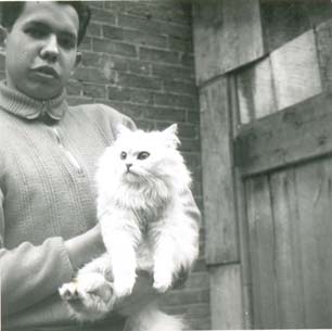 Harry, 18 years old, with Chinchilla female Mignonne.